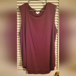 LuLaRoe Cocoa Tank Top Plum XL